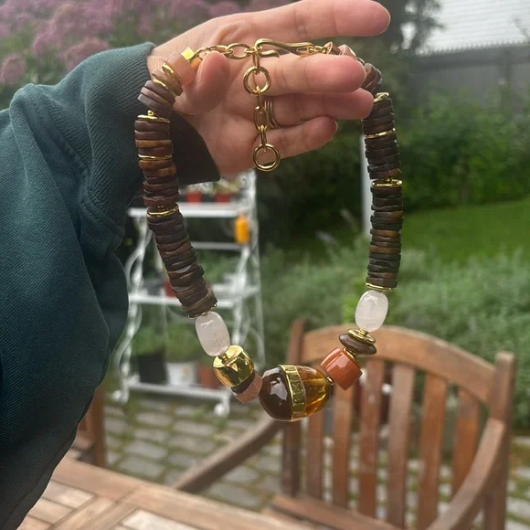 Lizzie Fortunato Neptune Collar Necklace in Terra - Picture 5 of 7